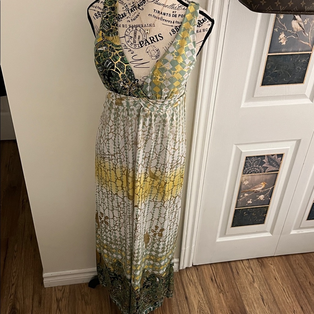 😃Chic Multicolor Maxi Dress - Picture 13 of 13